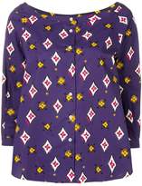 Thumbnail for your product : Aspesi floral diamond print blouse