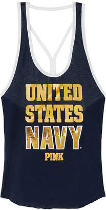 PINK Navy Light Weight Strappy Tank