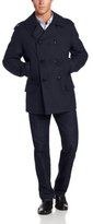 Thumbnail for your product : Nautica Men's Wool Double Breasted Peacoat with Check Pockets and Flap Pocket