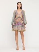 Thumbnail for your product : Zimmermann Carnaby Ruffled Silk Chiffon Mini Dress