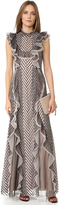 Thumbnail for your product : BCBGMAXAZRIA Ruffle Gown