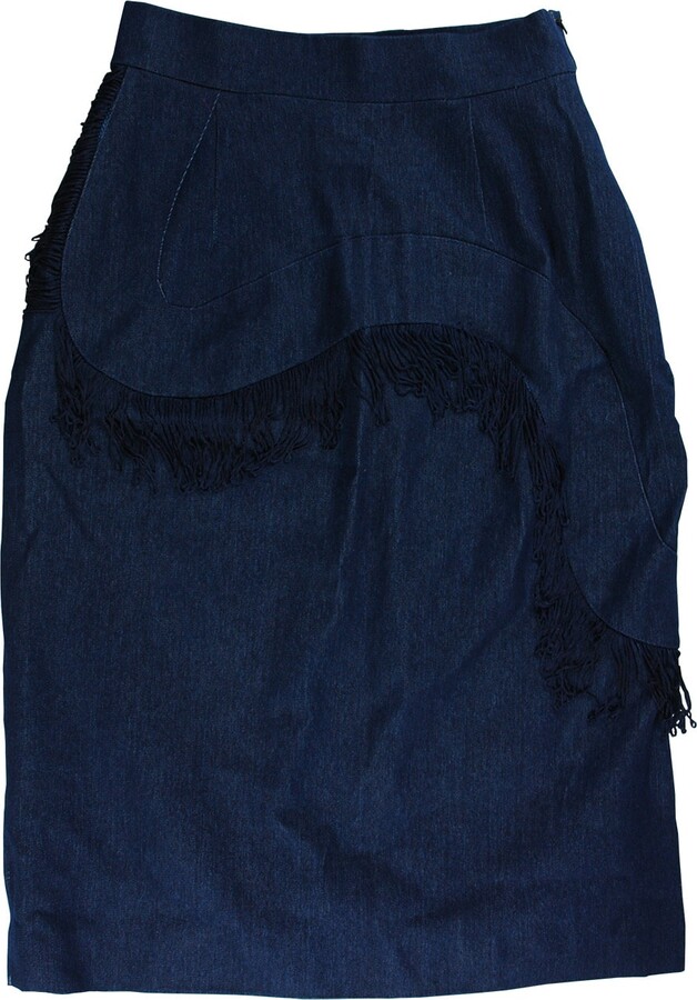 Tramp in Disguise Blue Heze Denim Skirt
