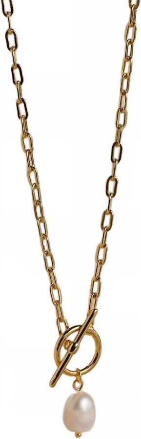 Mejuri Women's Lumière Pearl Collar Necklace In Gold