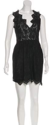 Stella McCartney Sleeveless Lace Dress Black Sleeveless Lace Dress