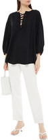 Thumbnail for your product : Rodebjer Norma Lace-up Silk Crepe De Chine Blouse