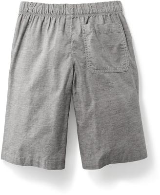 Old Navy Straight Heathered-Twill Jogger Shorts for Boys