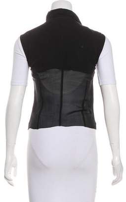 Rick Owens Silk Asymmetrical Vest