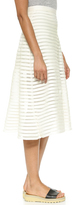 Thumbnail for your product : Cynthia Rowley Denim Mesh Midi Skirt