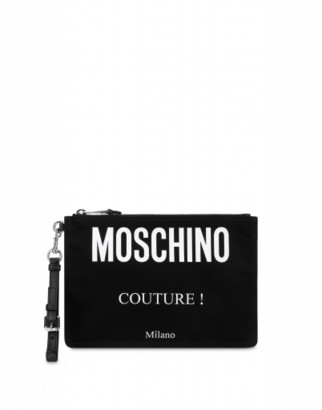 Moschino Couture Cordura Nylon Clutch