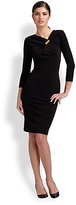 Thumbnail for your product : David Meister Buckle-Front Knit Jersey Dress