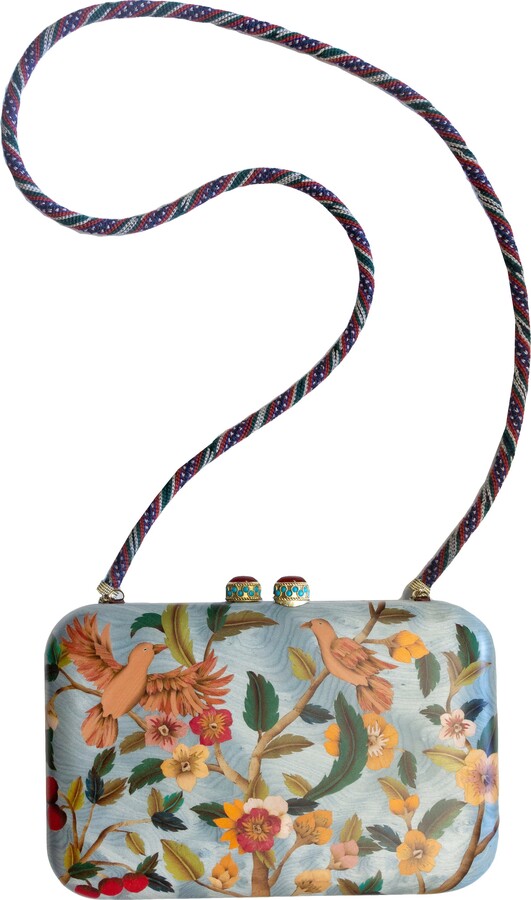 Silvia Furmanovich Silk Road Marquetry Clutch