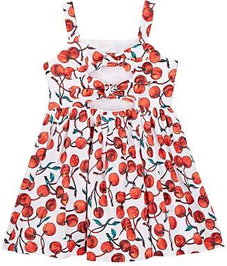 Milly Kids' Emaline Cherry-Print Stretch-Cotton Dress