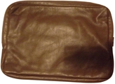 Thumbnail for your product : Les Prairies de Paris Brown Leather Clutch bag