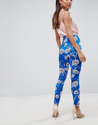Asos Design ASOS Skinny PANTS in Bright Floral Print