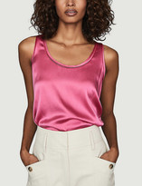 Thumbnail for your product : Reiss Remey silk-satin and jersey vest top