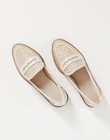 Thumbnail for your product : ASOS DESIGN Mail loafers in natural fabrication