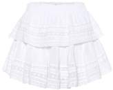 Thumbnail for your product : LoveShackFancy Ruffled cotton miniskirt