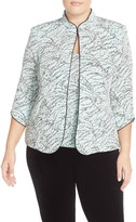 Thumbnail for your product : Alex Evenings Foiled Print Twinset (Plus Size)