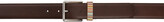Thumbnail for your product : Paul Smith Brown Signature Stripe Leather Belt