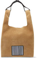 Thumbnail for your product : Alexander Wang Appliquéd Chenille Tote - Camel