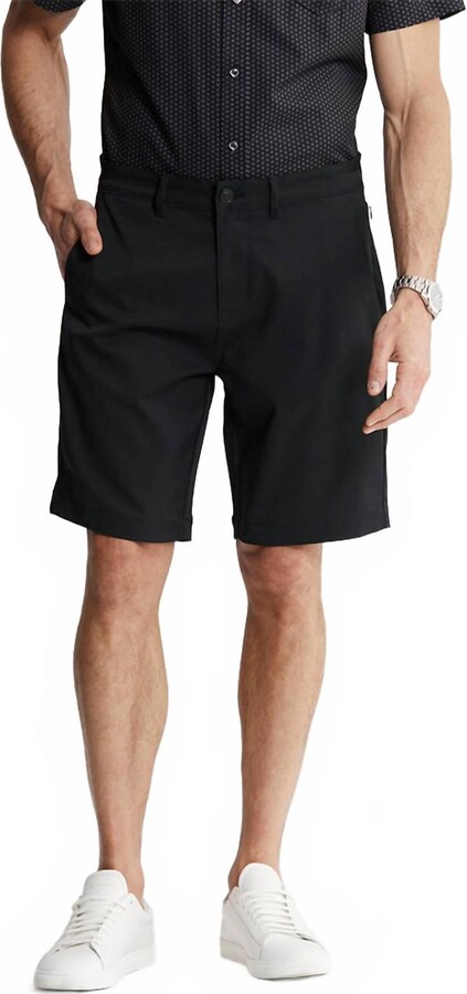 JACHS NEW YORK Poly Spandex Performance Tech Short In Black