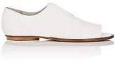 Thumbnail for your product : Zero Maria Cornejo Women's Flo Leather Open-Toe Loafers - White