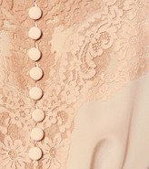 Thumbnail for your product : Chloé Lace-trimmed silk maxi dress