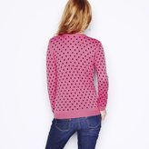 Thumbnail for your product : La Redoute R essentiel Merino Wool Blend Polka Dot Cardigan