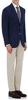 Thumbnail for your product : Isaia Men's Twill Flat-Front Trousers - Gray