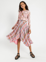 Thumbnail for your product : C/Meo Response Skirt in Pink Tartan