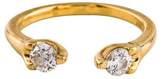 Thumbnail for your product : Anita Ko 18K Diamond Orbit Split Ring