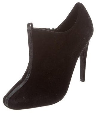Jerome C. Rousseau Suede Square-Toe Ankle Boots