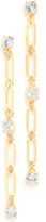 Thumbnail for your product : Jules Smith Designs Chain And Crystal Drop Earrings
