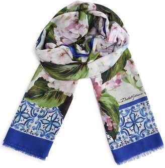 Dolce & Gabbana Majolica print scarf