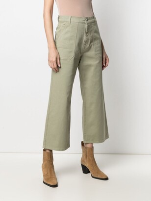 Fay Cropped Wide-Leg Jeans