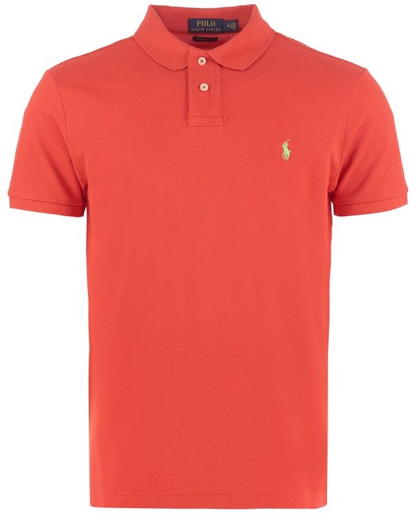 Victor 6040 Mens Polo Shirt Red/White 