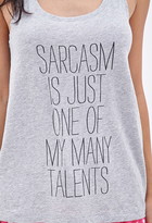 Thumbnail for your product : Forever 21 Sarcasm PJ Set