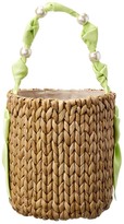 Thumbnail for your product : PAMELA MUNSON Petite Isla Straw Bucket Bag