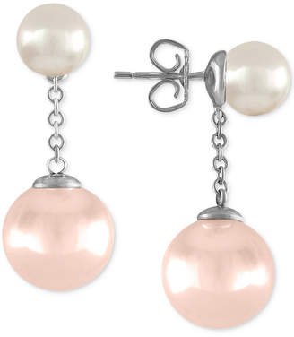 Majorica Sterling Silver Imitation Pearl Drop Earrings
