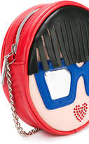 Thumbnail for your product : Simonetta face appliqué shoulder bag