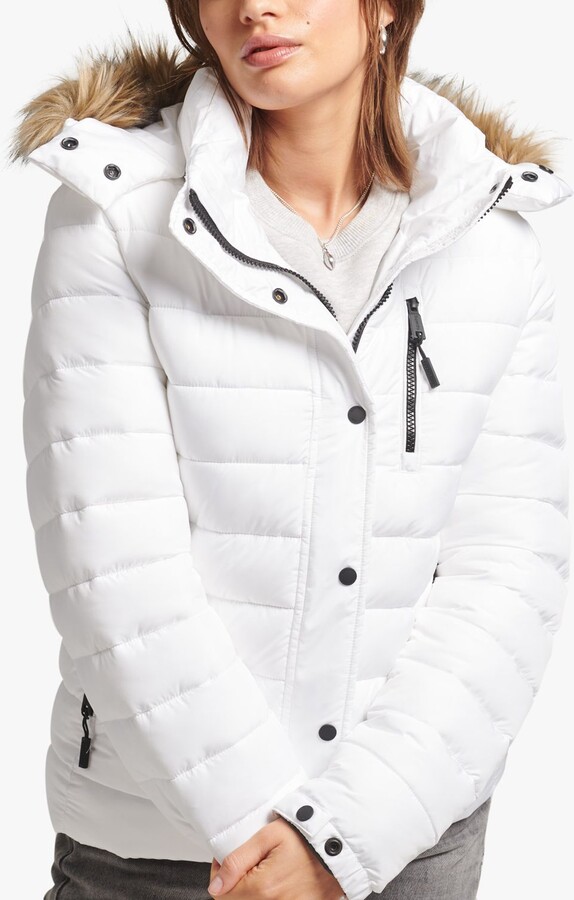 Superdry White Women's Outerwear | ShopStyle UK