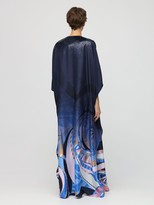 Thumbnail for your product : Emilio Pucci Gradient Silk Satin Maxi Caftan Dress