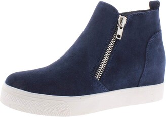 navy wedge sneaker