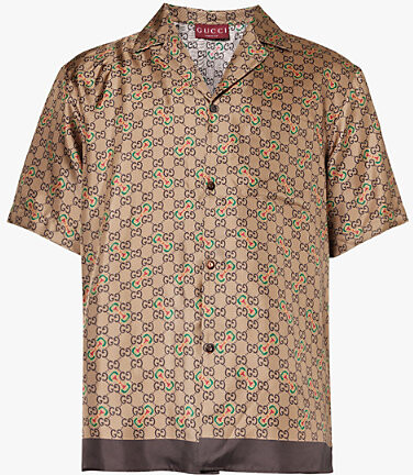gucci silk shirt men