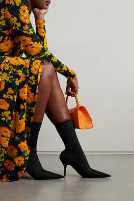 Balenciaga Knife Stretch-knit Sock Boots - Black - ShopStyle