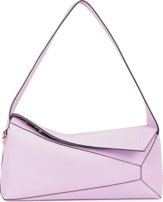 Loewe Puzzle Mini Crossbody Bag In Purple
