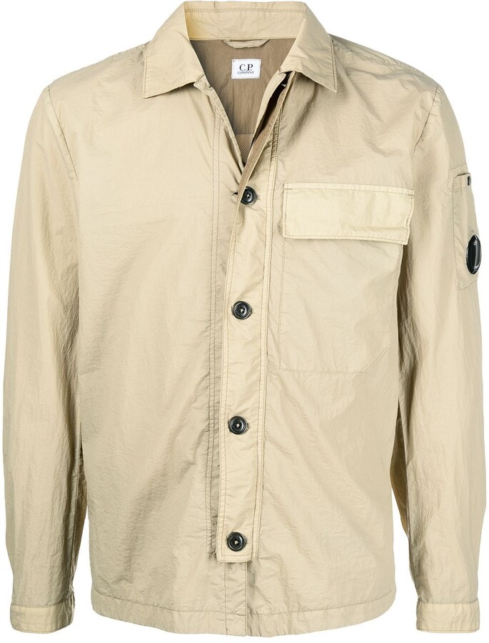 C.P. Company Button-Down Bomber Jacket - ShopStyle Outerwear