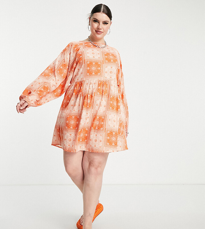 Burnt Orange Long Sleeve Dress | ShopStyle