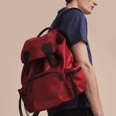 Thumbnail for your product : Burberry The Large Rucksack in Technical Nylon and Leather, Red