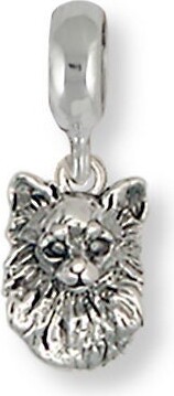 Etsy Chihuahua Pandora Jewelry Long Hair Charm Slide Handmade Sterling Silver Fits Pandora® Bracelet Ch56-Pns